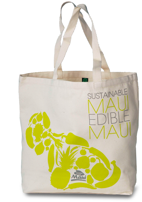 Grown on Maui Tote Bag Canvas