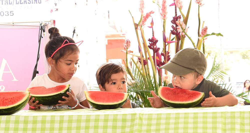 Mahi Pono Watermelon Eating Contest at Maui AgFest